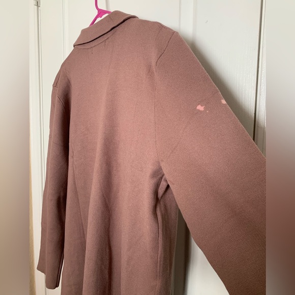 Lillusory Women’s Nutmeg Long Dressy Coatigan Jacket - XL - Bleach Stained - Picture 9 of 12